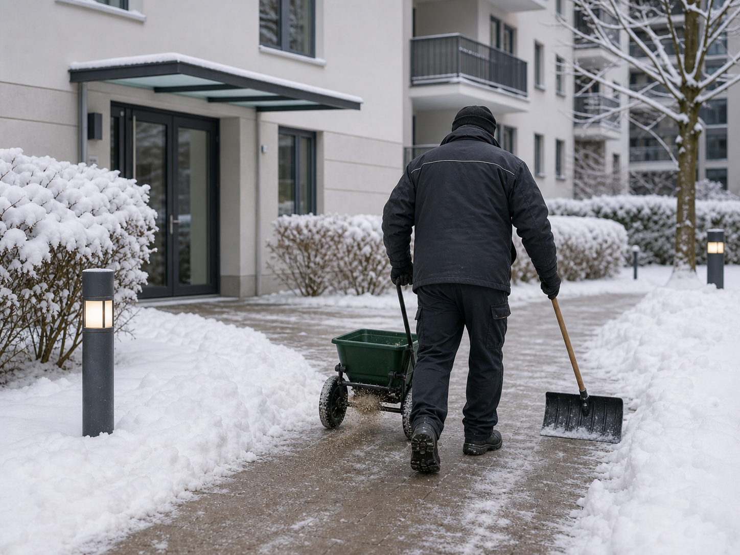 Winterdienst München im Objektalltag